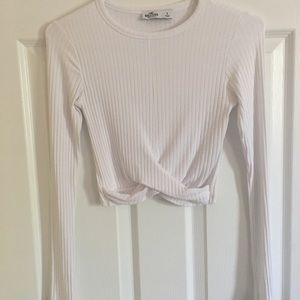 Hollister Twist-Front Long Sleeve Top